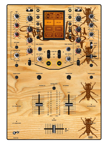 Pioneer DJ DJM 909 Skin Thudrumble Wood